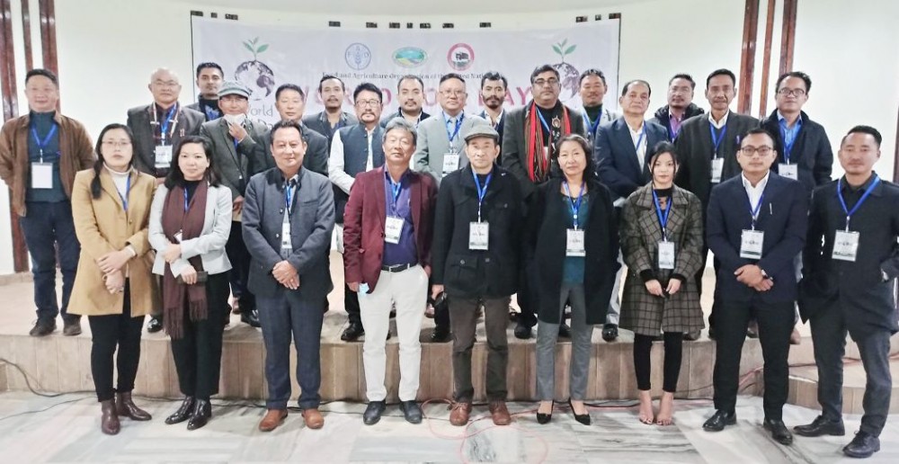 Officials and others during the celebration of World Soil Day held at Hotel Japfü, Kohima on December 5. (DIPR Photo)